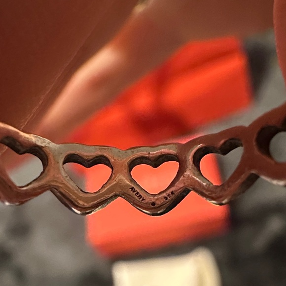 James Avery sterling Silver heart Rings with Bag, dust bag & Box❤️ - Picture 3 of 6